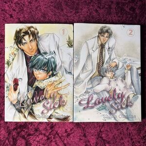 Lovely Sick Vol.1-2 Manga by Shoko Ohmine - White & Pastel Covers